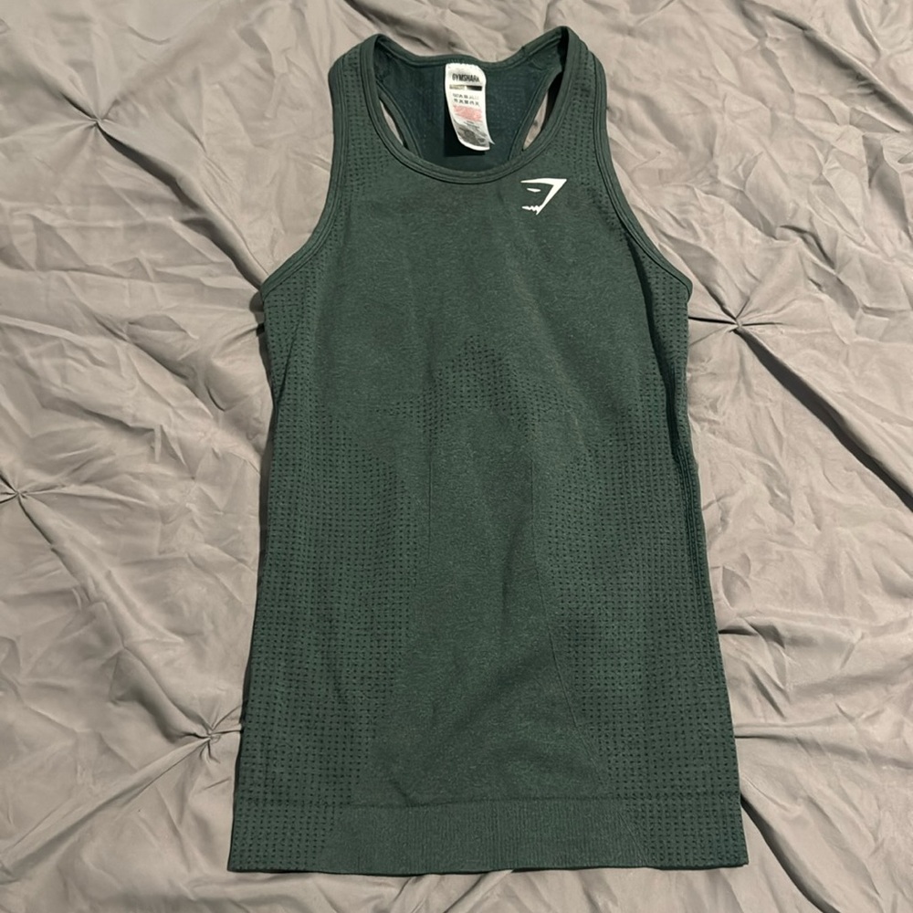 Gymshark green tank